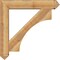 Ekena Millwork Westlake Arts and Crafts Rough Sawn Bracket w/ Offset Brace, Western Red Cedar, 8"W x 42"D x 42"H BKT0806X42X42WTL03RWR - alternate 3